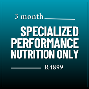 Specialised Performance Nutrition Only - 3 Months